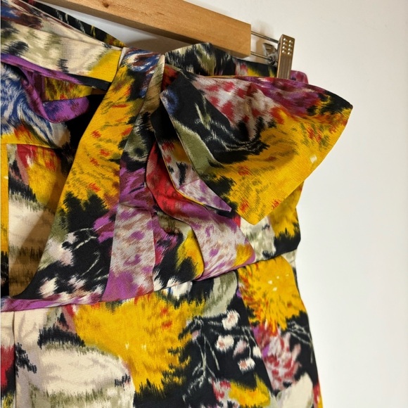 Anthropologie Moulinette Seurs Floral Bow Strapless Mini Dress - Picture 4 of 9